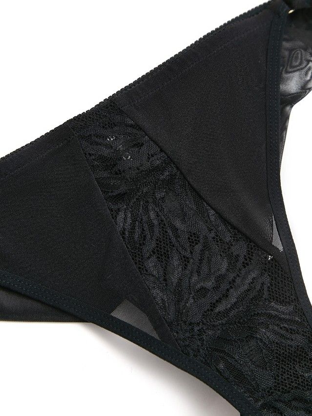 Women's panties CONTE ELEGANT MYSTERY GARDEN LBR 3117, s.90, black - 5