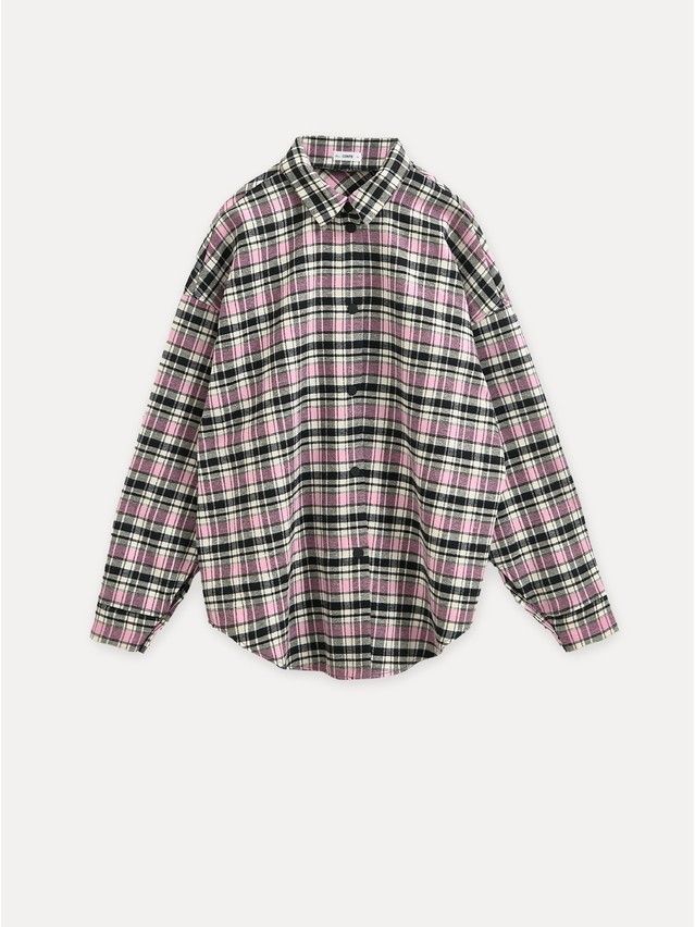 Women's shirt CONTE LRU 3323, s.170-84-90, black-pink check - 4