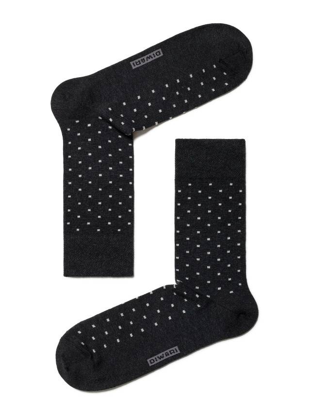 Men's socks COMFORT (melange) 7S-26SP, rives. 40-41, 040 black - 1