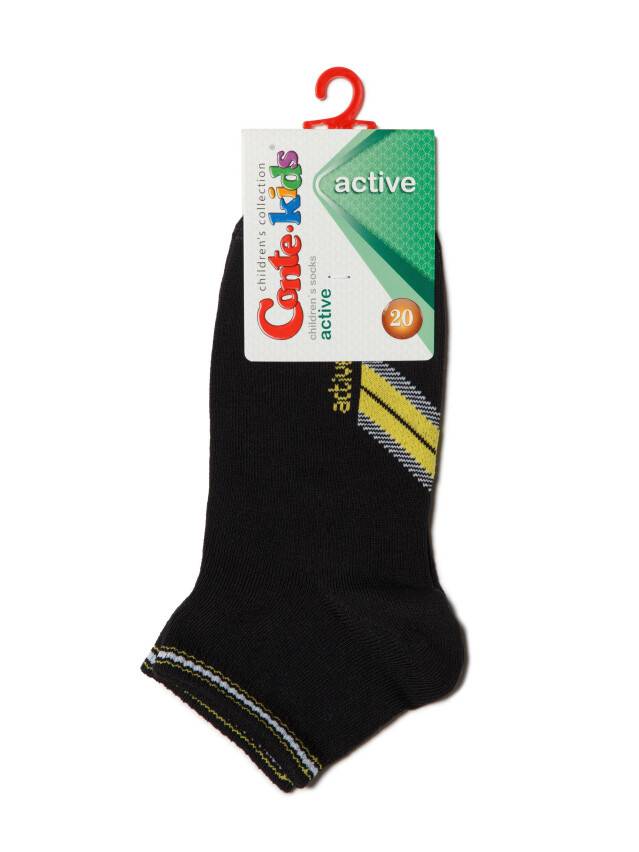 Children's socks CONTE-KIDS ACTIVE, s.33-35, 313 black - 2