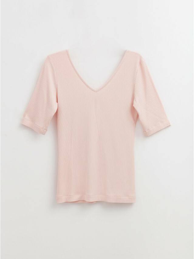 Women's polo neck shirt CONTE ELEGANT LD 1165, s.170-100, light pink - 2