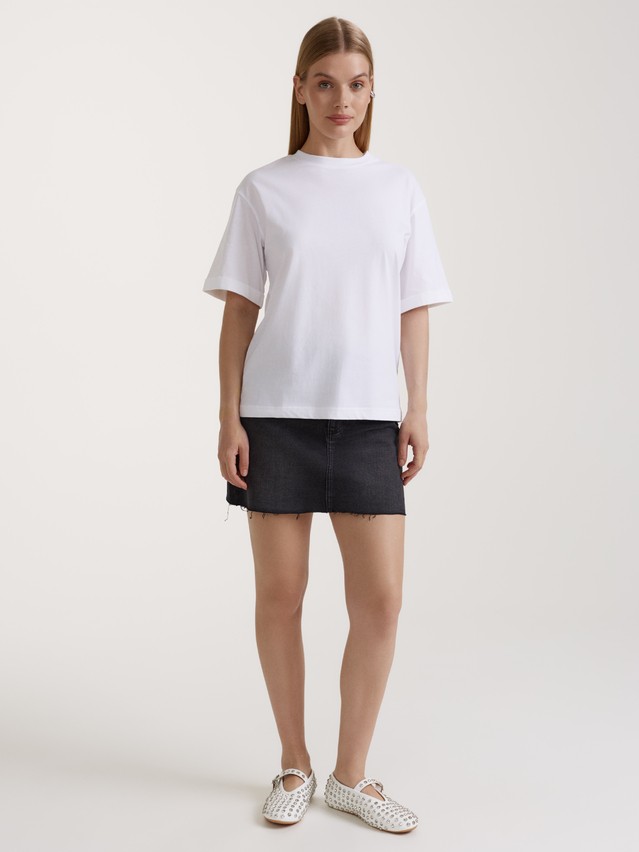 Women's polo neck shirt CONTE ELEGANT LD 3207, s.170-88, white - 2