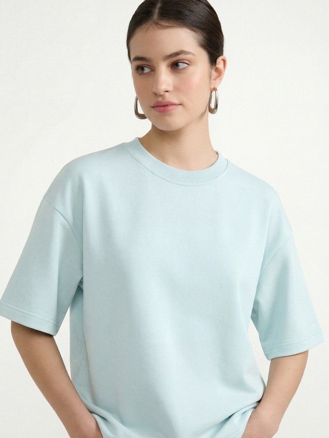 Women's polo neck shirt CONTE ELEGANT LD 3081, s.170-100, fair aqua - 2