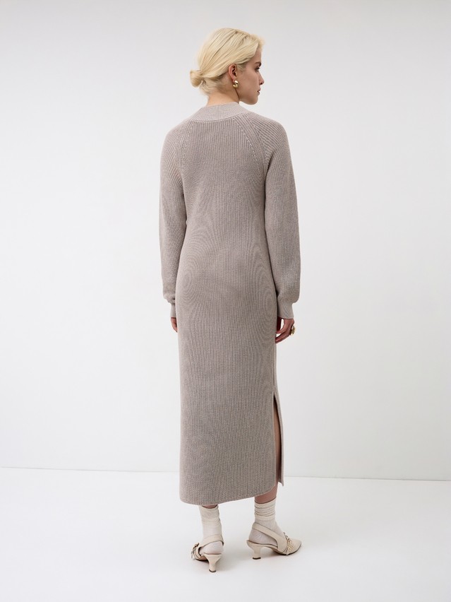 Women's dress CONTE ELEGANT LDK24139, s.170-84-90, grey-beige - 6