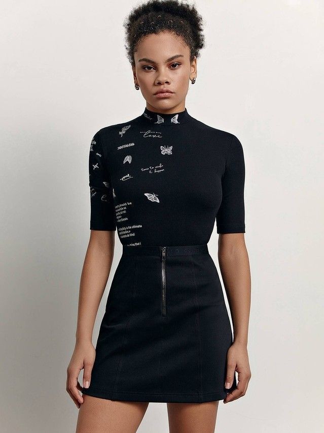 Women's skirt CONTE ELEGANT LU 1621, s.170-90, black - 1