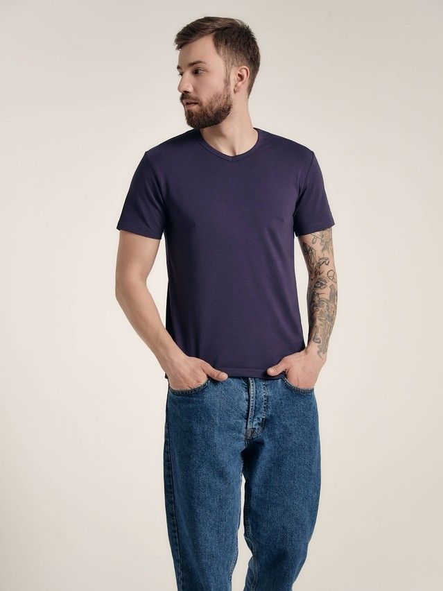 Men's sweatshirt DiWaRi BASIC MF 310-10, s.170,176-100, dark lilac - 2