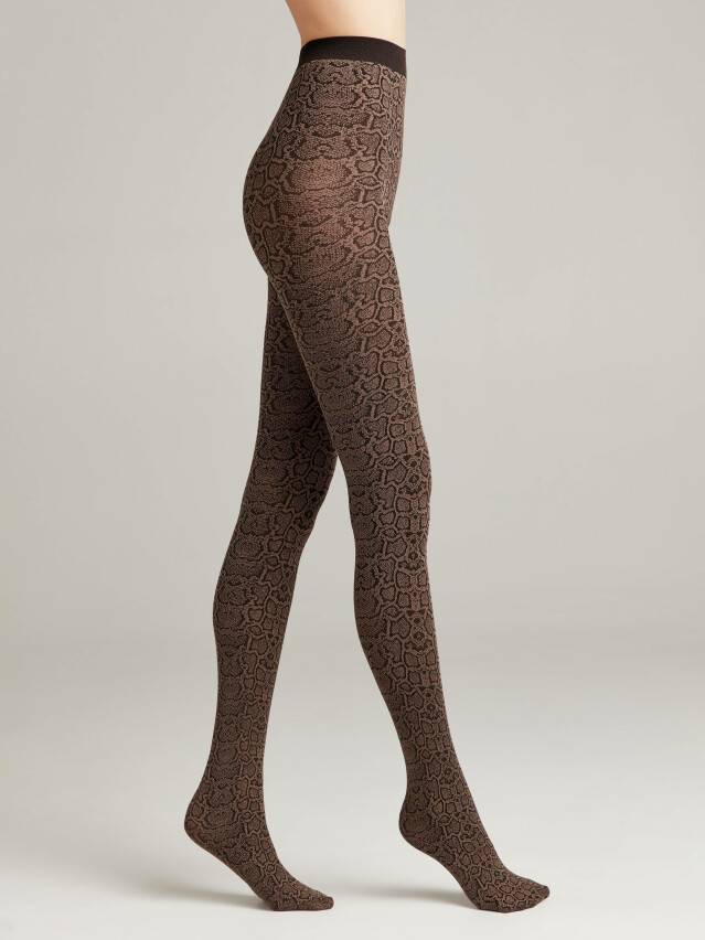 Tights for women FANTASY PYTHON, s.2, cacao - 3