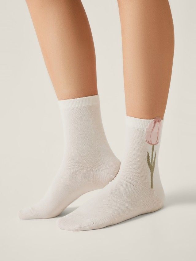 Носки женские хлопковые CE CLASSIC 17С-183СП, р.23-25, 723 молочный - 2
