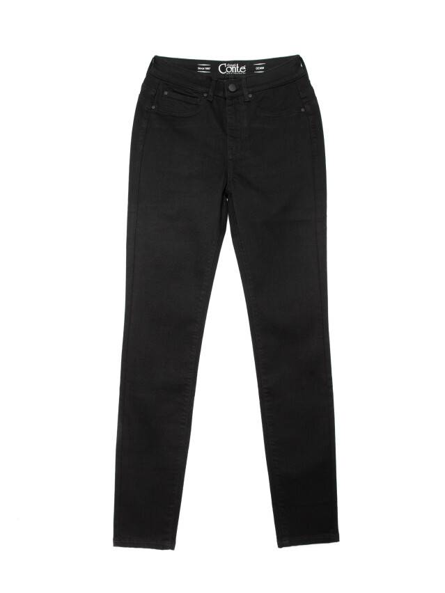 Denim trousers CONTE ELEGANT CON-285, s.170-102, deep black - 4