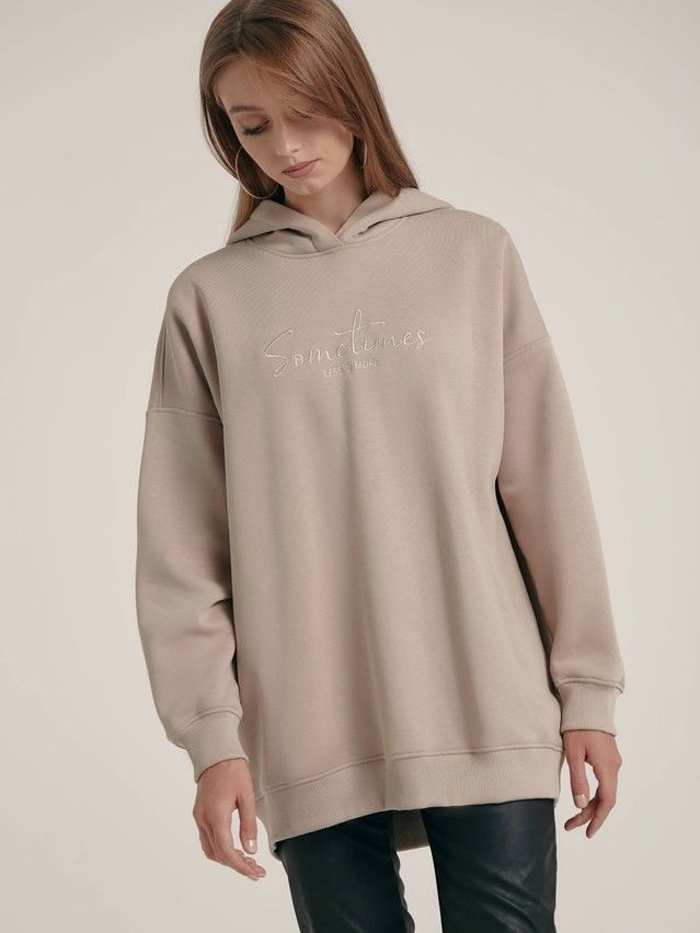 Women's polo neck shirt CONTE ELEGANT LD 1487, s.170-88, light cappuccino - 2