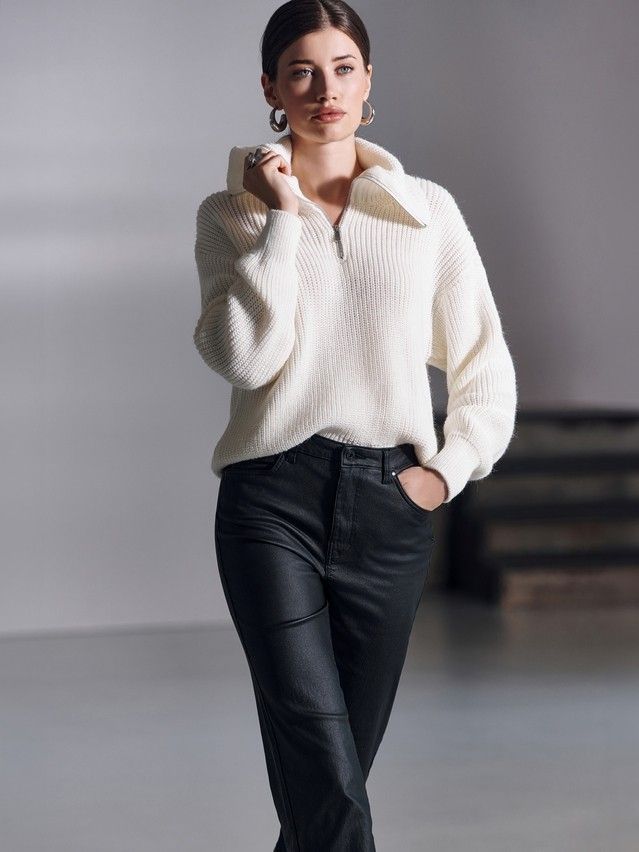 Women's pullover CONTE ELEGANT LDK23105, s.170-84, milk - 1