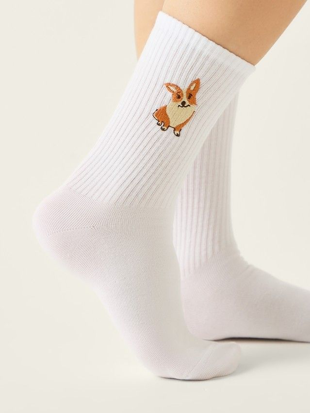 Women's socks CONTE FANTASY, s.23-25, 1095 white - 3