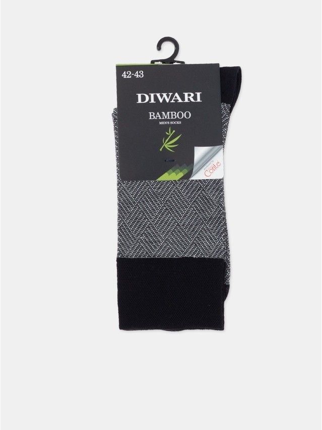 Men's socks DIWARI BAMBOO, s.25, 205 black - 5
