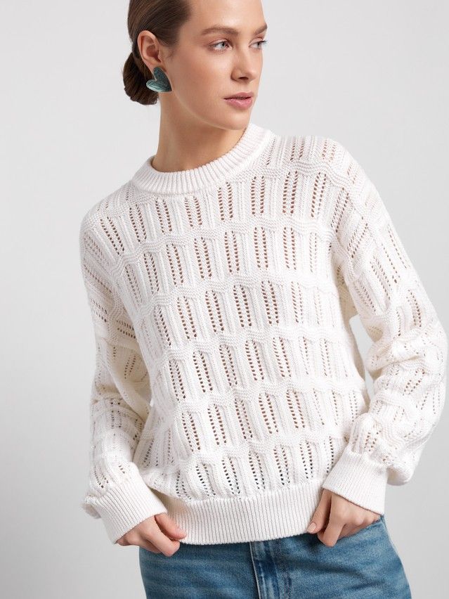 Women's pullover CONTE ELEGANT LDK2565, s.170-84, ecru - 4