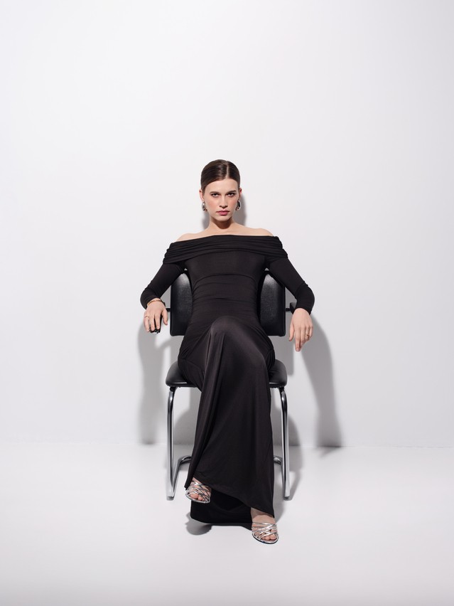 Women's gown CONTE LPL 3417, s.170-88-94, black - 4