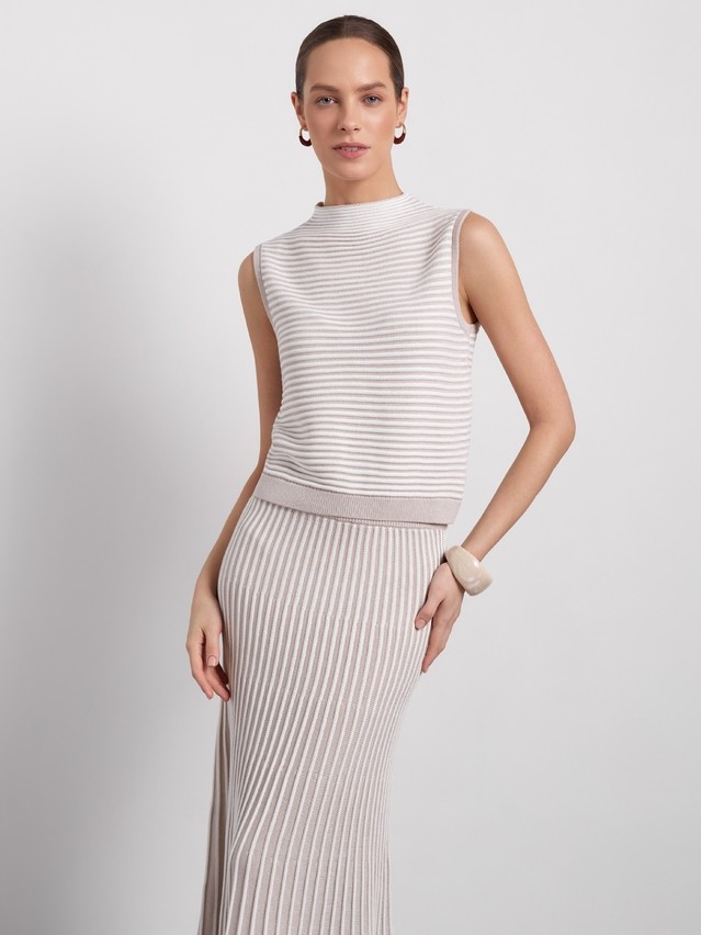 Women's vest CONTE ELEGANT LDK2563, s.170-84, beige - 3