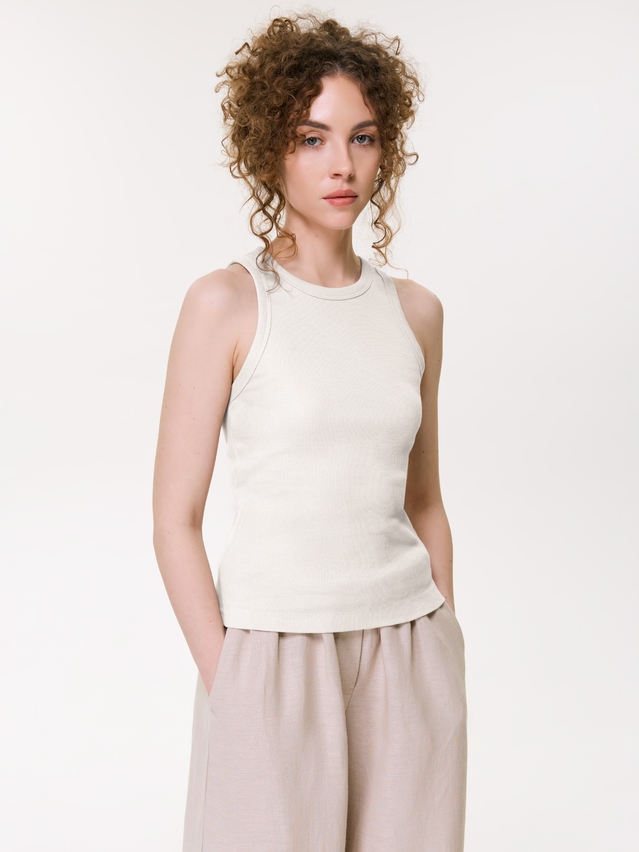 Women's tank top CONTE ELEGANT BASIC COLLECTION LM 5022, s.170-92, ecru - 1