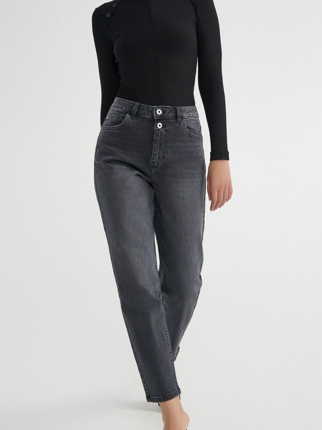 Denim trousers CONTE ELEGANT CON-664, s.170-102, black - 2