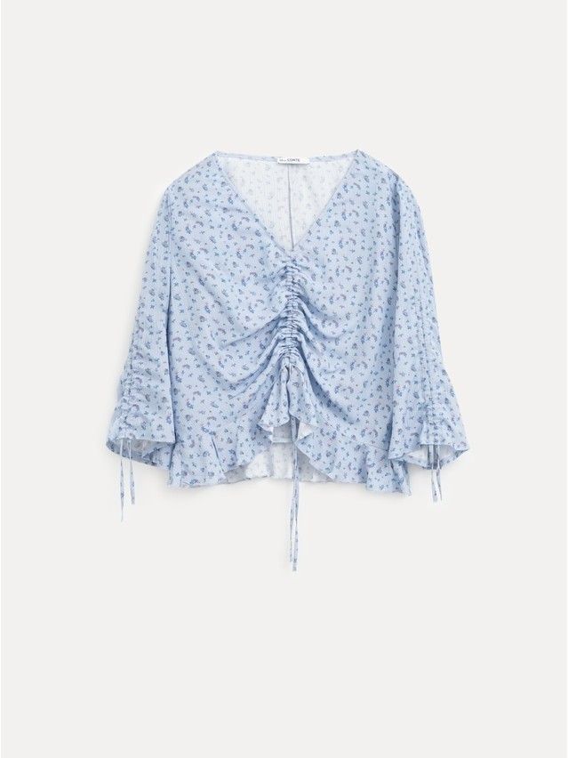 Women's blouse CONTE LBL 3831, s.170-84-90, blue-flowers - 5