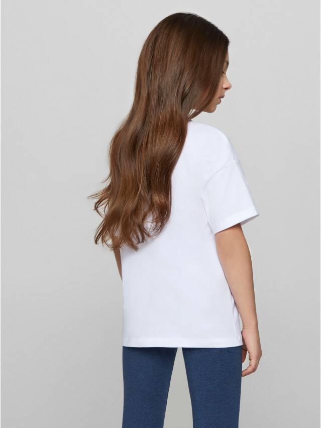 Polo neck shirt for girls CONTE ELEGANT DD 1254, s.98,104-52, white - 2