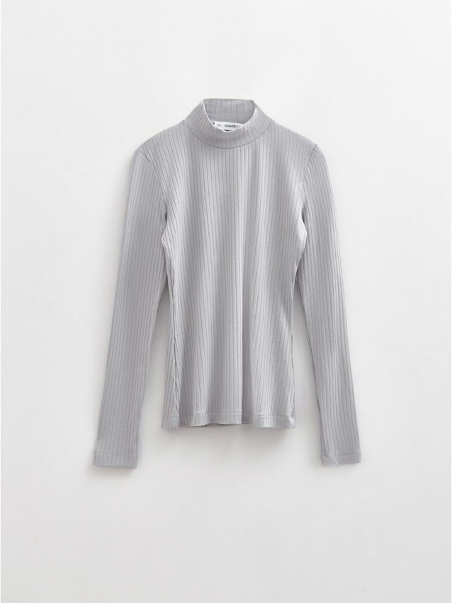 Women's polo neck shirt CONTE ELEGANT LD 2797, s.170-92, middle grey - 7