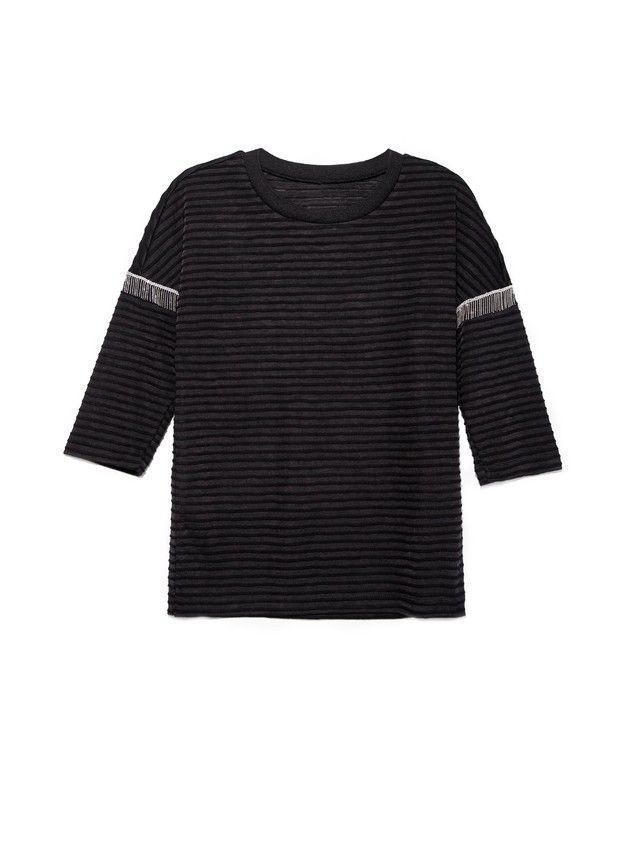 Women's polo neck shirt CONTE ELEGANT LD 853, s.170-92, nero - 2