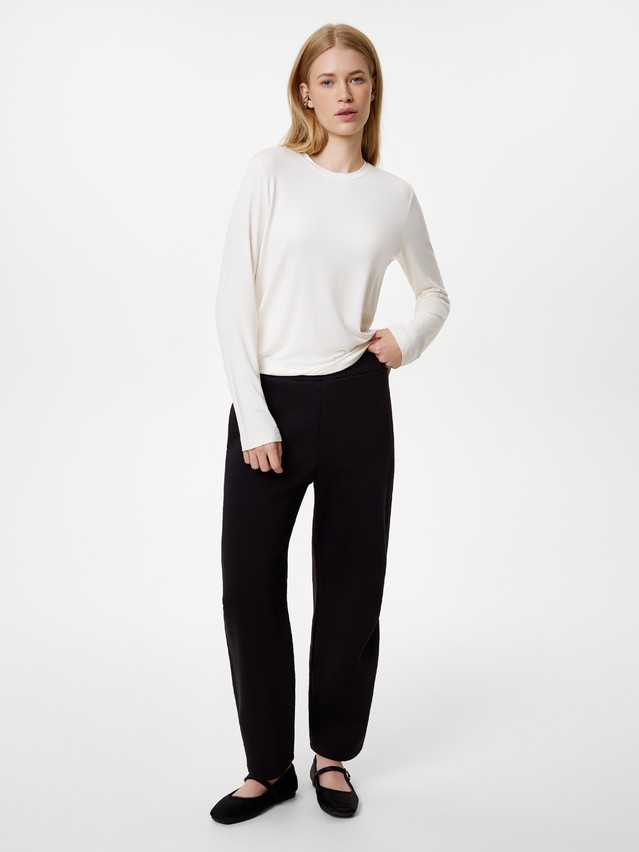 Women's polo neck shirt CONTE LD 3296, s.170-84, off-white - 3