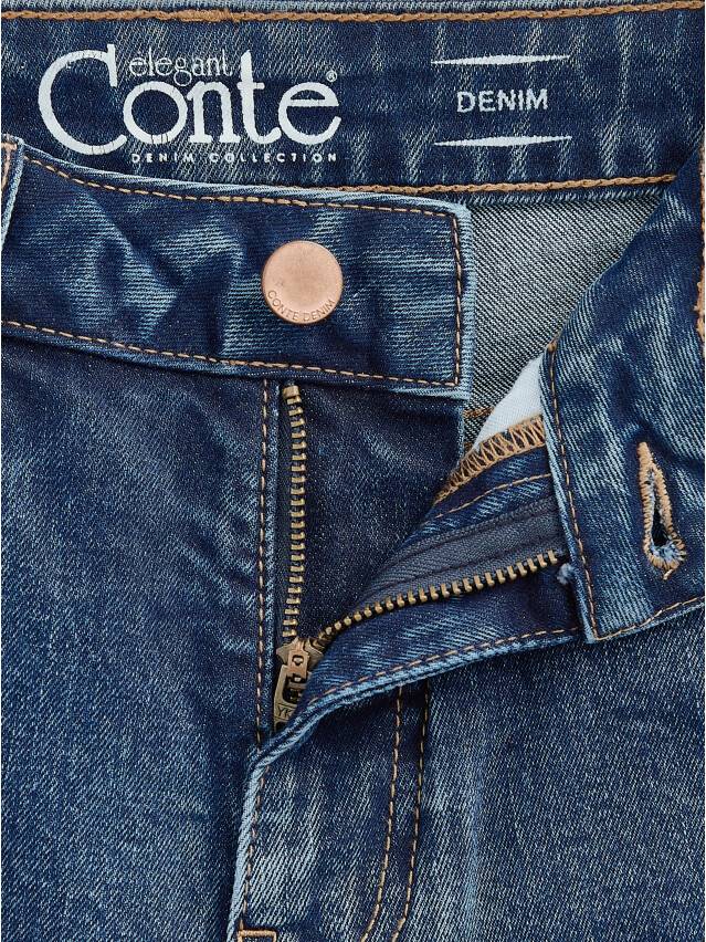 Denim trousers CONTE ELEGANT CON-383, s.170-90, mid blue - 9
