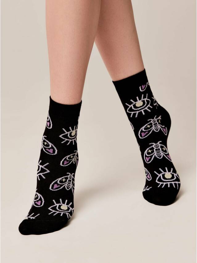 Women's socks CONTE ELEGANT CLASSIC, s.23, 366 black - 2