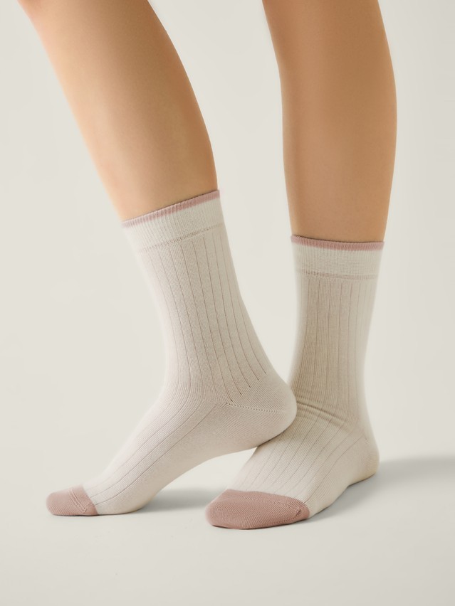 Women's socks CONTE ELEGANT CLASSIC, s.23-25, 785 milky-ash-pink - 1