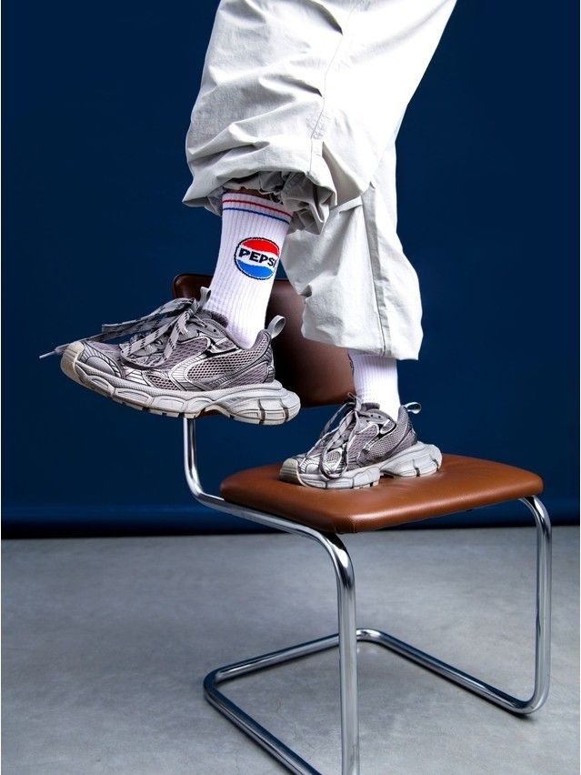 Men's socks DIWARI PEPSI, s.27-29, 586 white - 2