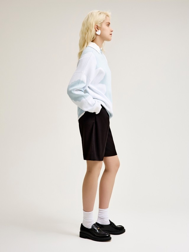 Women's pullover CONTE ELEGANT LDK24122, s.170-84, blue-white - 3