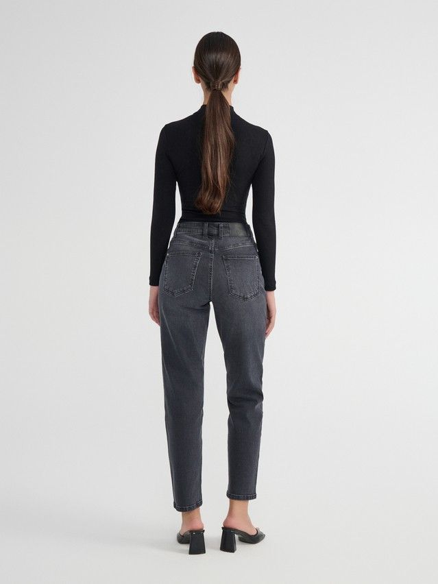 Denim trousers CONTE ELEGANT CON-664, s.170-102, black - 3