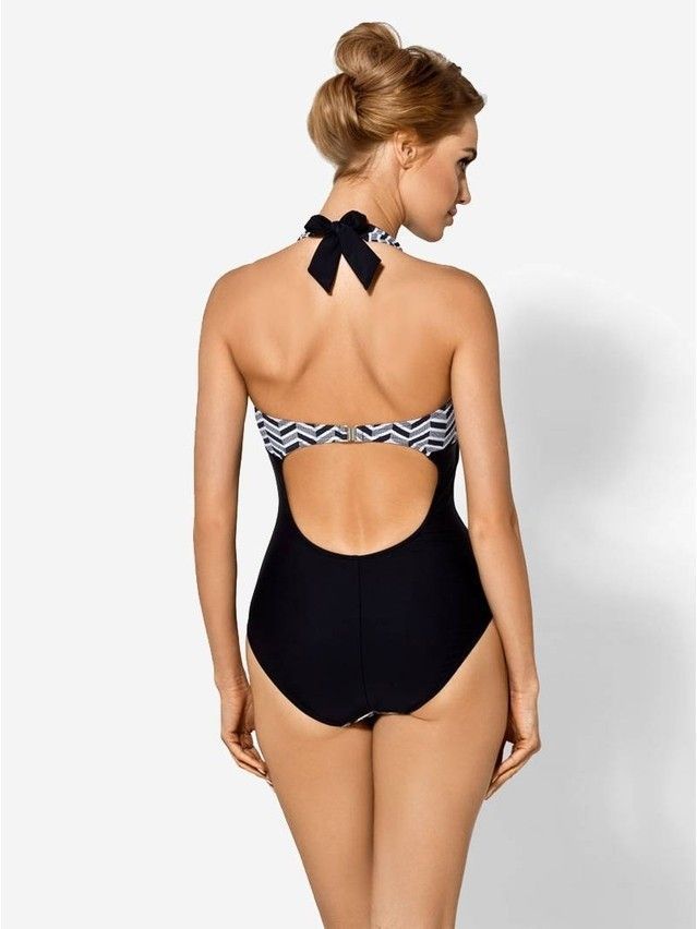 Women's swimsuit CONTE ELEGANT №49, s.170,176-80-90, grey-black - 2