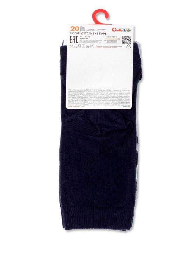 Children's socks CONTE-KIDS TIP-TOP (3 pairs),s.24-26, 740 assorted - 6