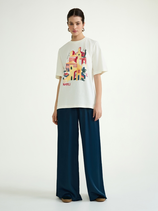 Women's polo neck shirt CONTE ELEGANT LD 3036, s.170-92, milk-napoli - 2