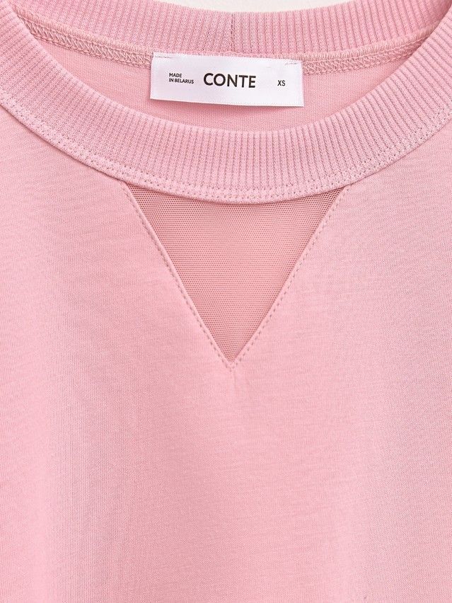 Women's polo neck shirt CONTE ELEGANT LD 3090, s.170-92, pink - 4