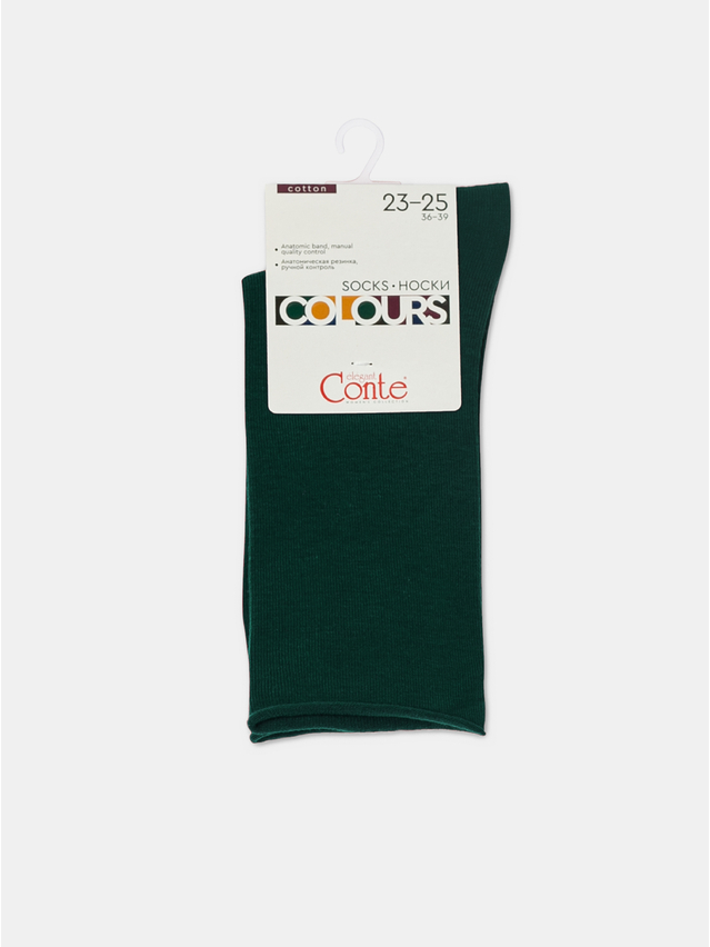 Women's socks CONTE ELEGANT COLOURS, s.23-25, 000 dark green - 5