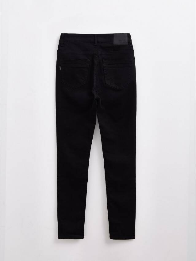 Denim trousers CONTE ELEGANT CON-375, s.170-102, deep black - 4