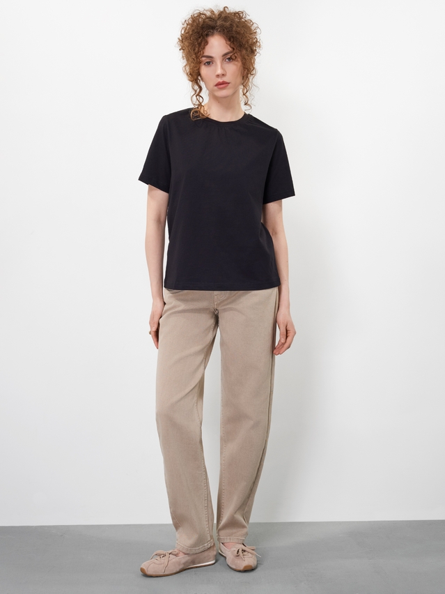 Women's polo neck shirt CONTE ELEGANT LD 3206, s.170-84, black-3conte - 9