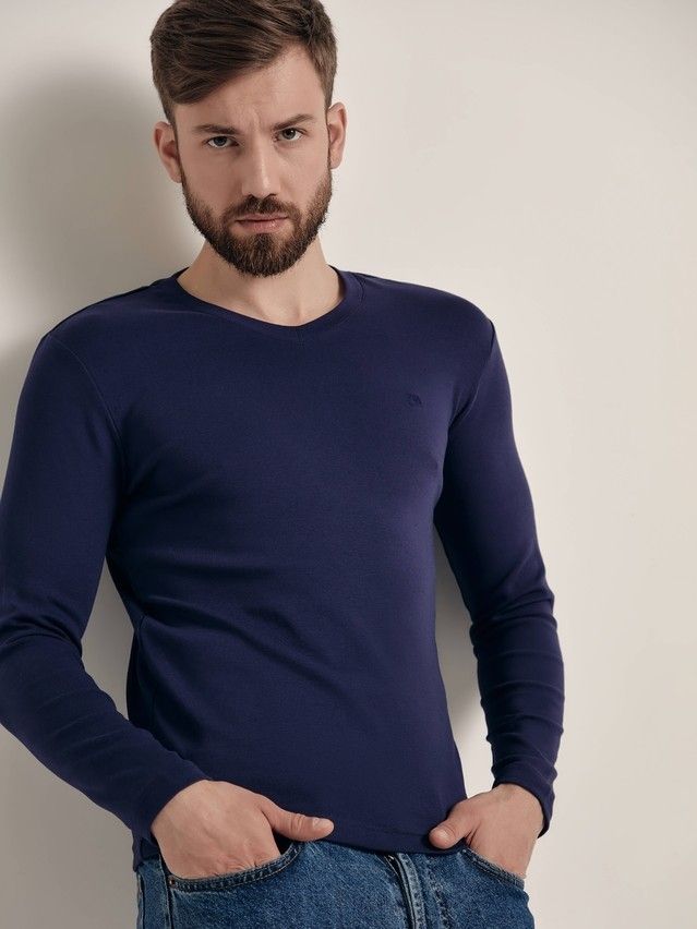 Men's polo neck shirt DiWaRi MD 696, s.170,176-100, navy - 1