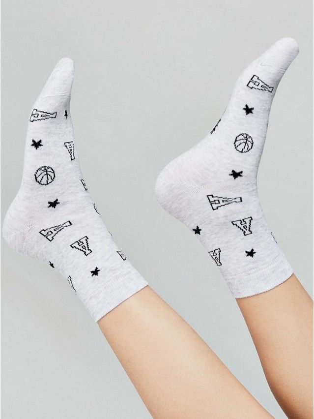 Children's socks CONTE-KIDS TIP-TOP, s.20, 981 light grey - 1