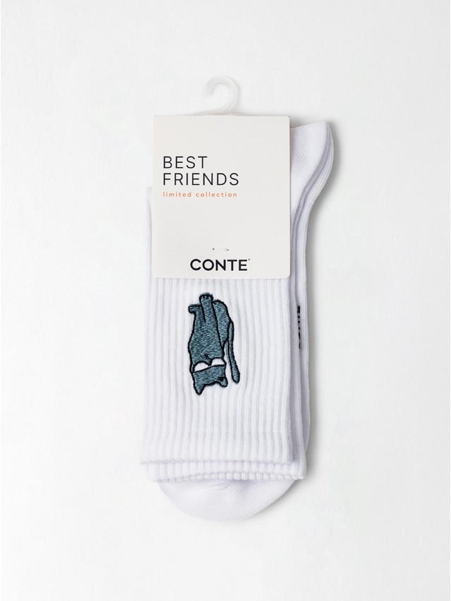 Women's socks CONTE FANTASY, s.23-25, 1120 white - 4