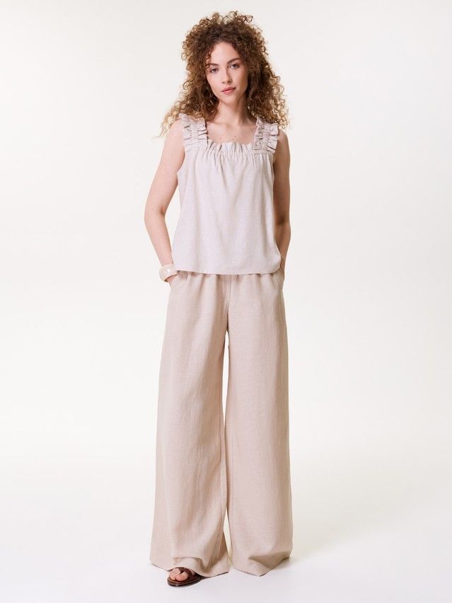 Women's trousers CONTE LBK 3479, s.170-84-90, beige - 3