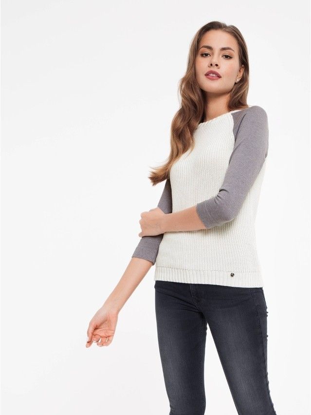 Women's polo neck shirt CONTE ELEGANT LDK027, s.158,164-84, white - 2