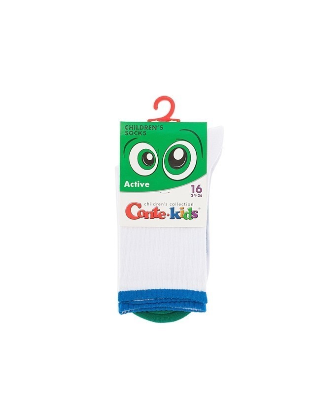 Children's socks CONTE-KIDS ACTIVE, s.16, 1021 white-blue - 6