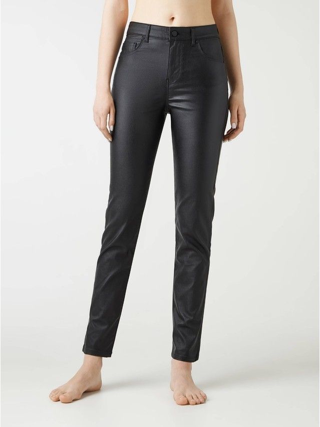 Denim trousers CONTE ELEGANT CON-384, s.170-102, black - 5