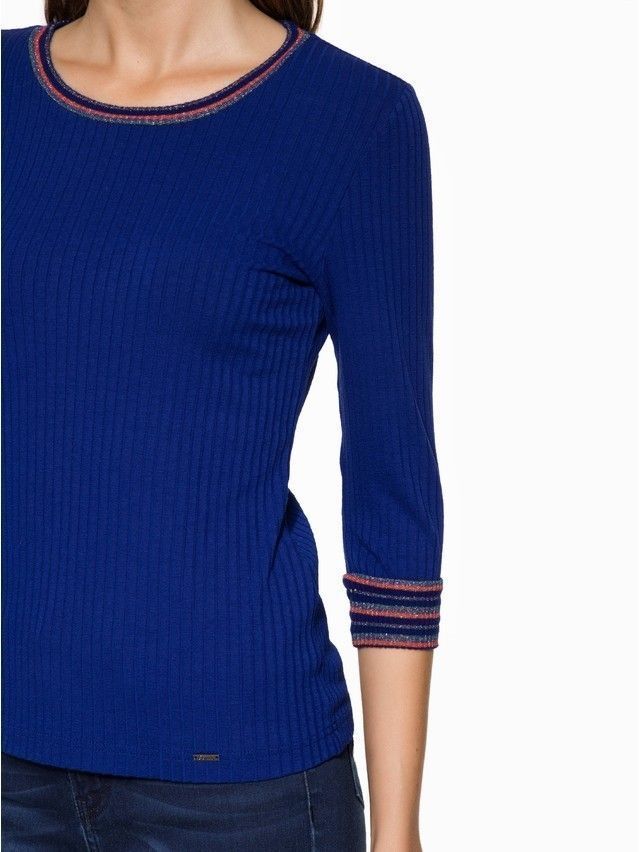 Women's polo neck shirt CONTE ELEGANT LD 835, s.170-100, electric blue - 2