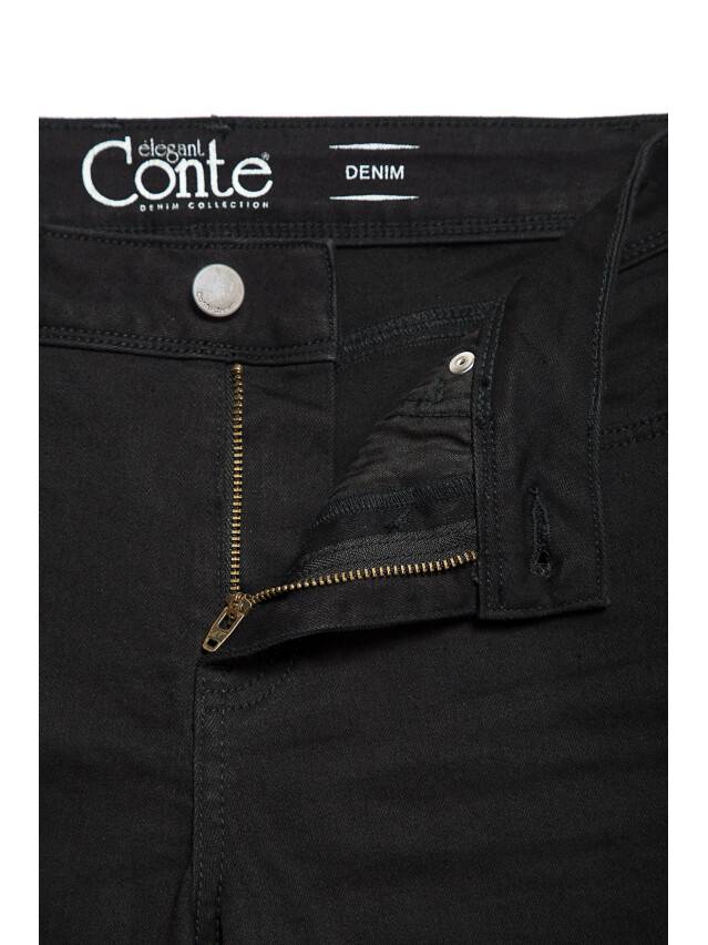 Denim trousers CONTE ELEGANT CON-91, s.170-102, black - 6