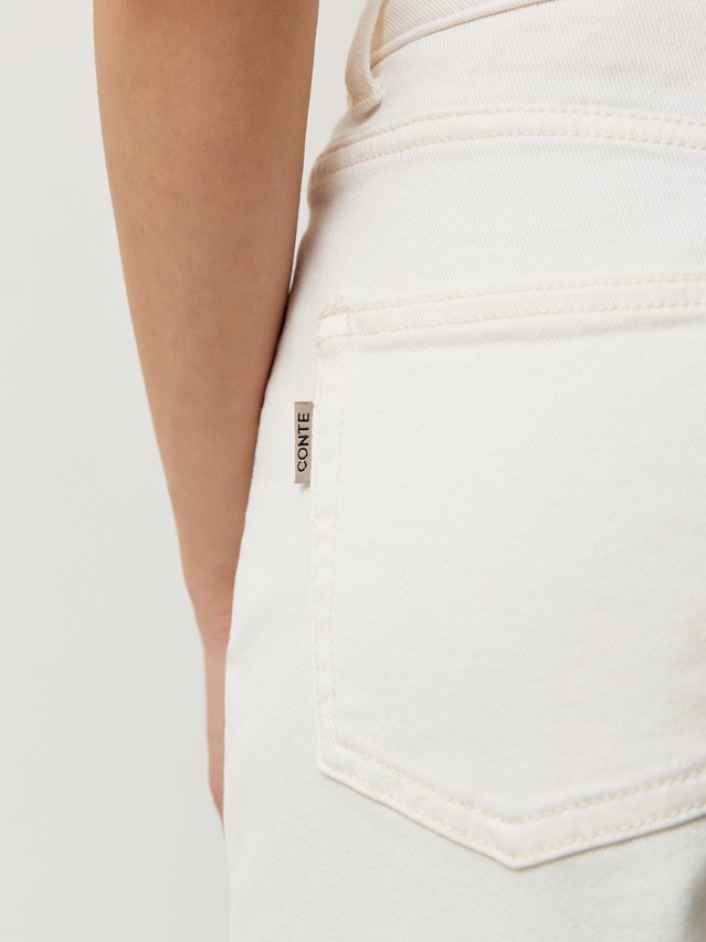 Women's jeans CONTE CON-993, s.164-90, off white - 5